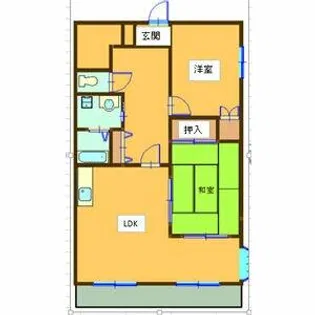 フルールハイム【101号室】の間取り