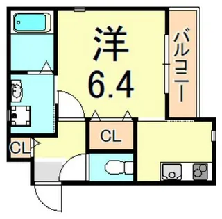 CROUD武庫之荘【1階】の間取り