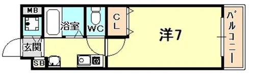 エスポワール西宮【5階】の間取り