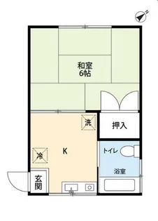 光ヶ丘コーポ【1階】の間取り