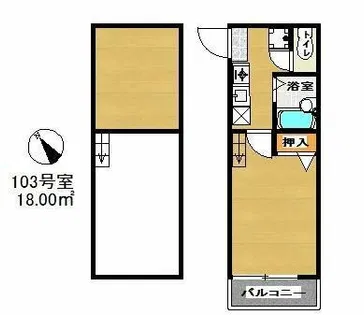 プラーティノ【1階】の間取り