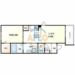 シェリールヒラノ【3階】の間取り