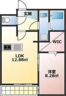 スマイルアパート相生【1階】の間取り