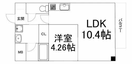 エタニティ蒲生【3階】の間取り