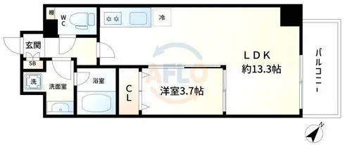 Sarnath海老江【10階】の間取り