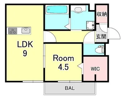 リバーサイド浪漫【2階】の間取り