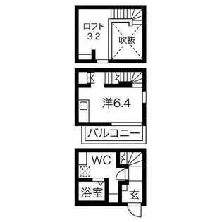 LUMINA大同町【2階】の間取り