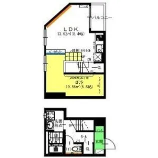 Le Lien Link【201号室】の間取り