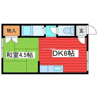 コーポ八大【2階】の間取り