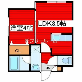 Alegria月寒中央【4階】の間取り