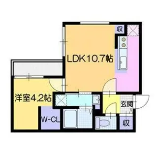 ラ・シュエット元町【403号室】の間取り