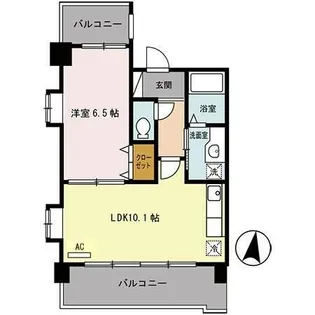 ラディウス武庫之荘【2階】の間取り