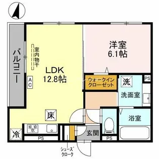 トリシア武庫川【2階】の間取り