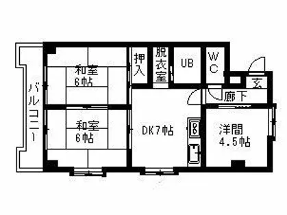 フェリシア浅野【502号室】の間取り