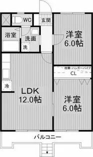 ハイツ稲熊【1階】の間取り