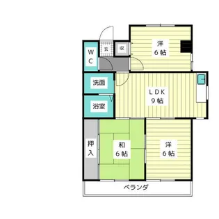 高木ハイツ【3階】の間取り