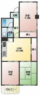 下の森住宅【3階】の間取り