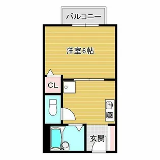 入江ハイツⅣ【2階】の間取り