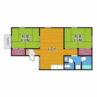 シャトードイワネJ号館【1階】の間取り