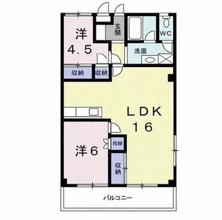 ガーデンコート大喜【3階】の間取り
