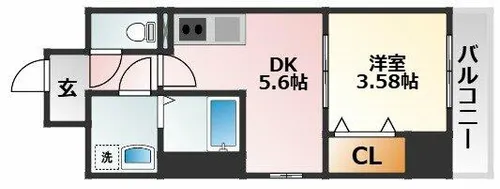 大阪府大阪市東淀川区菅原2丁目【マンション】の間取り
