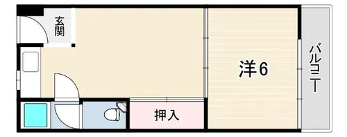 濱田魚崎マンション【4階】の間取り