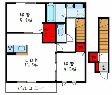 セピアコート八尾北本町【2階】の間取り
