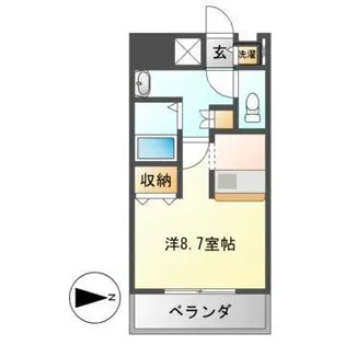 プレサンス泉セントマーク【4階】の間取り