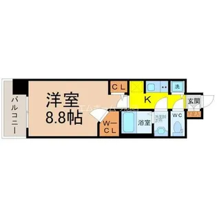 La Douceur志賀本通Ⅱ【10階】の間取り