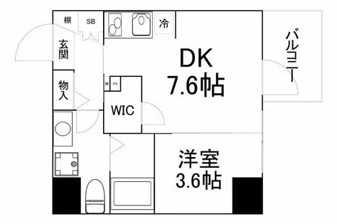 アドバンス西梅田Ⅳエール【7階】の間取り