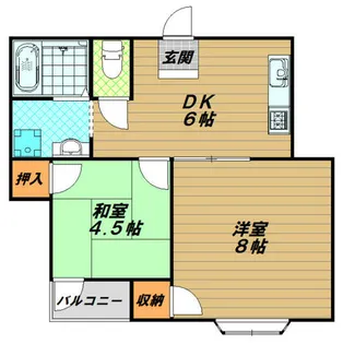 サン山口【1階】の間取り