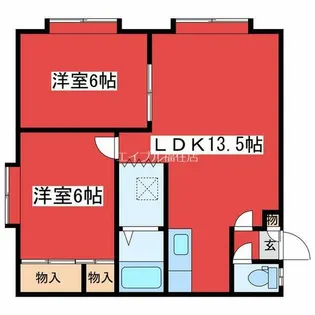 第5コーポ南部【2階】の間取り