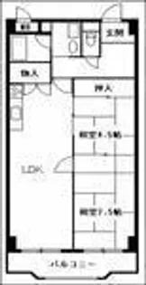 アメニティコート【308号室】の間取り