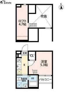 コンフォート 幡野【2階】の間取り