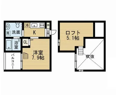 ローズピーク【2階】の間取り