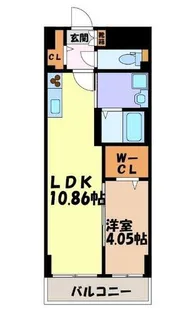 S-FORT古出来fiore【6階】の間取り