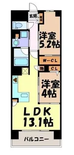 プレサンスロジェ名古屋駅NORTH FRONT【12階】の間取り