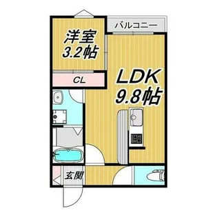 LECOCON枇杷島【3階】の間取り