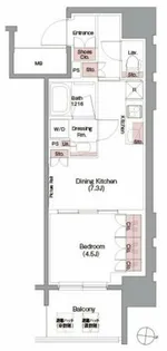 ザ・パークハビオ堂島【11階】の間取り