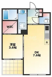 アリス・マナーガーデン谷町【7階】の間取り