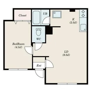 パレス田中【1号室】の間取り