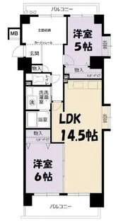 アーバンラフレ志賀5号棟【4階】の間取り