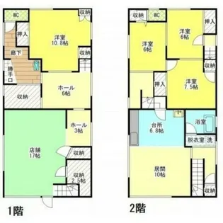 北海道網走市新町1丁目【一戸建】の間取り