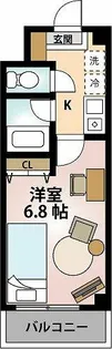 ガストハウス今池【405号室】の間取り