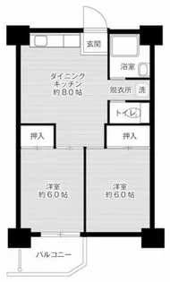 ビレッジハウス泉北栂タワー1号棟【1206号室】の間取り