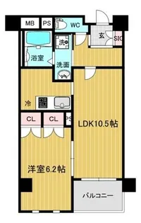 リアライズ呉服町【7階】の間取り