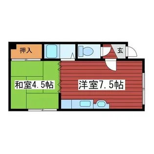 コーポグリーンピジョン【3階】の間取り