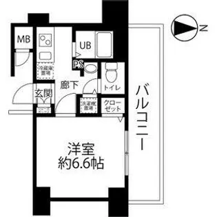 プレミアムコート名古屋金山インテルノ【9階】の間取り