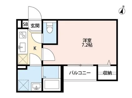 オーサムハウス長田【2階】の間取り