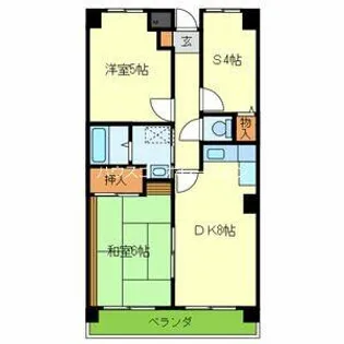 兵庫県尼崎市食満1丁目【マンション】の間取り